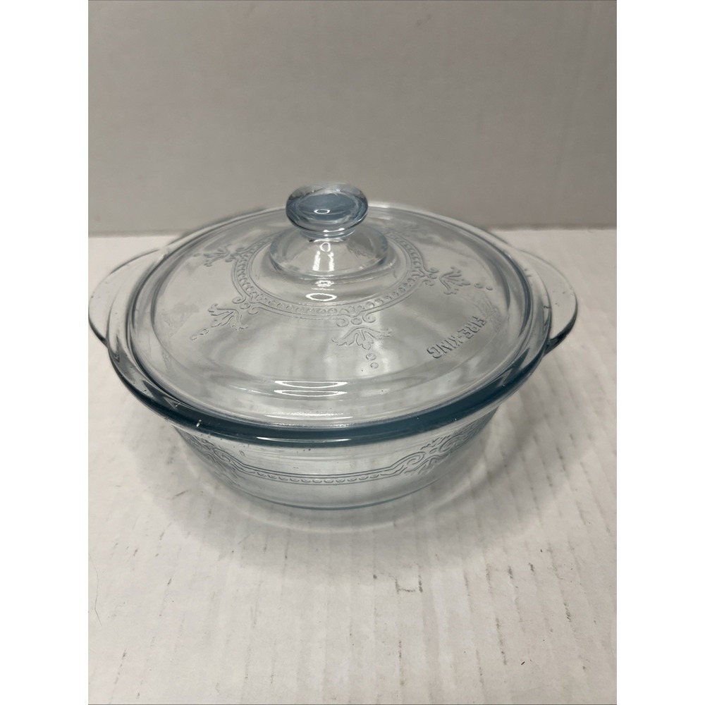 Fire King Philbe Sapphire Blue Individual Casserole Glass Baking Dish 5.25"